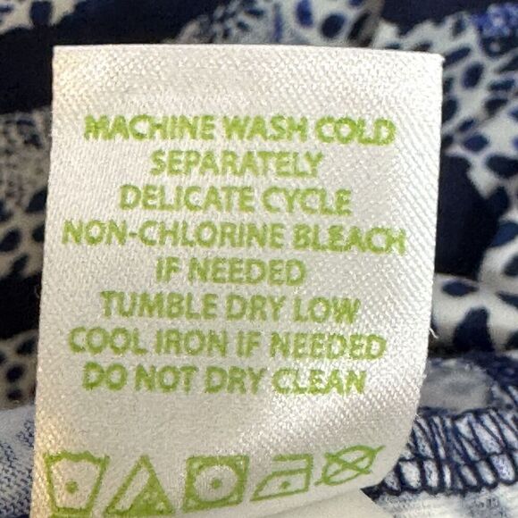 Lilly Pulitzer Dress Lajolla Medium Blue White Shell Stripe Pima Cotton Summer - Picture 8 of 9